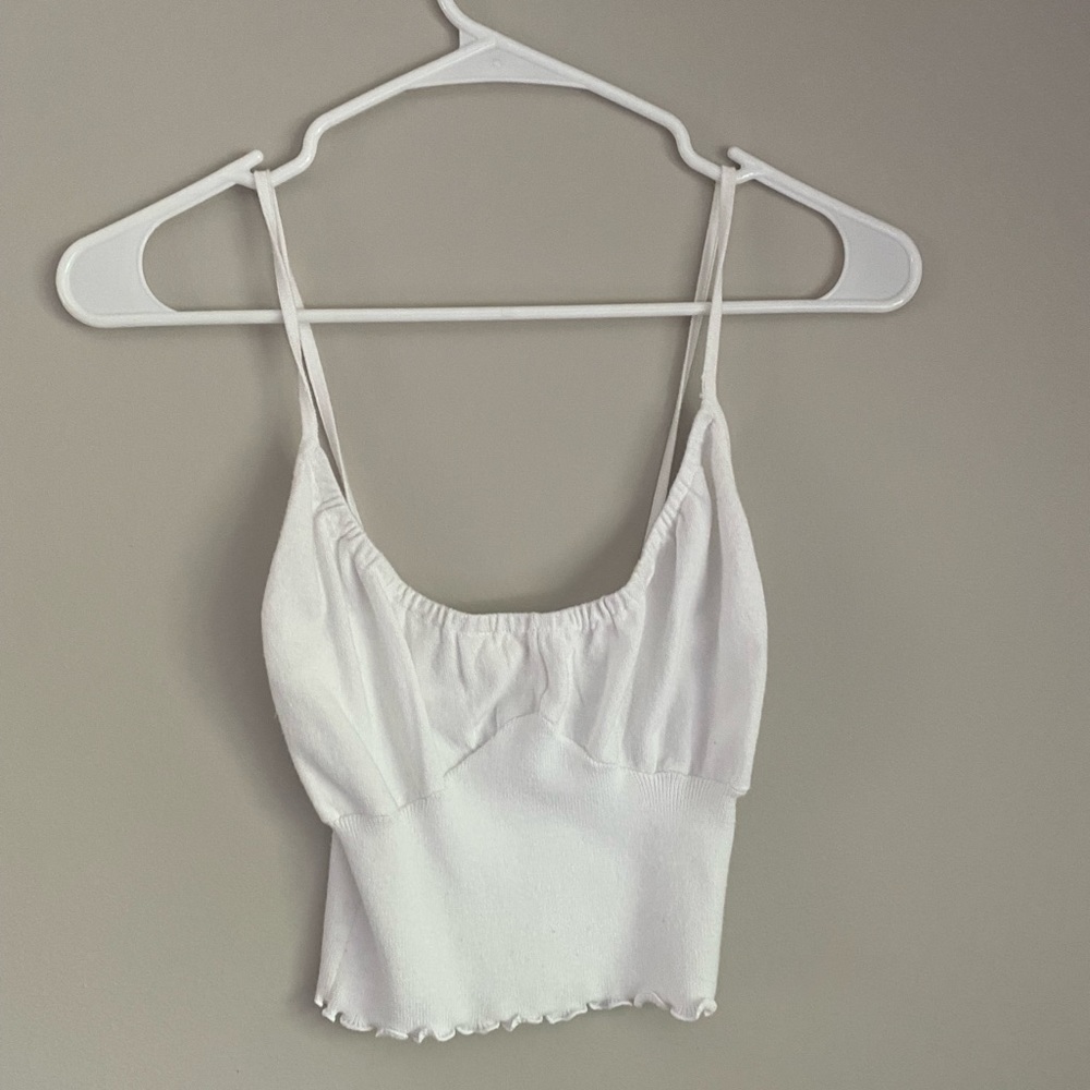 White soft pacsun tank